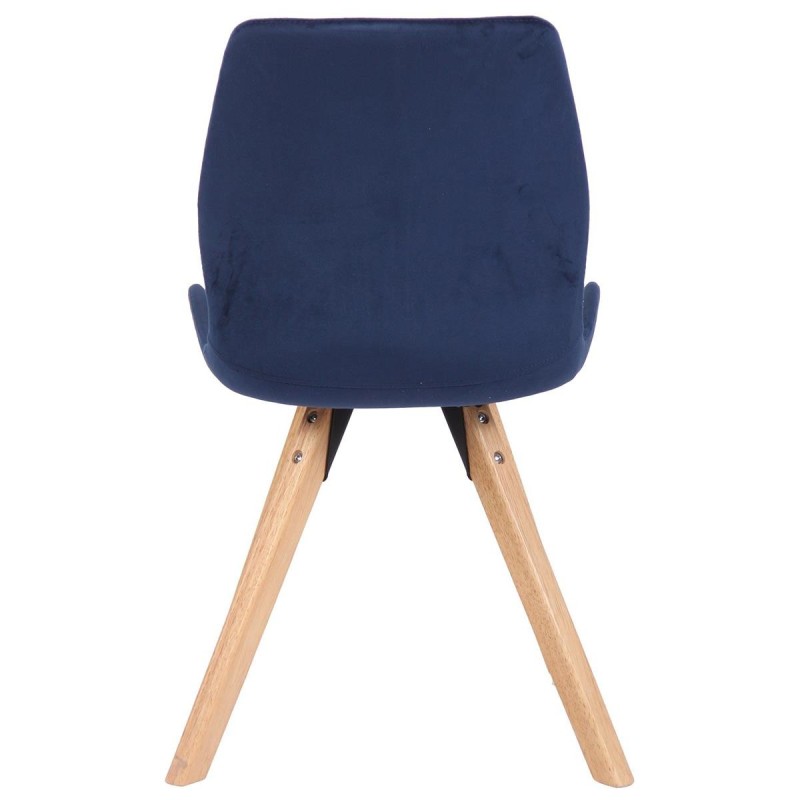 Lote 2 sillas de confidente KALI, estructura de madera, color negro
