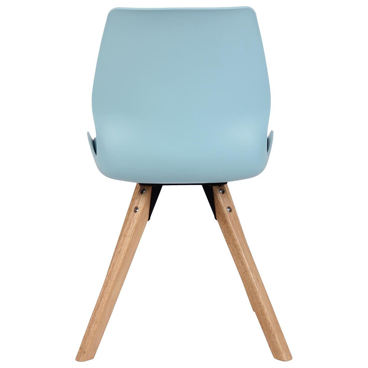 Lote 4 Sillas de Confidente KALI, Estructura de Madera, Asiento Tapizado, en Plástico color Negro