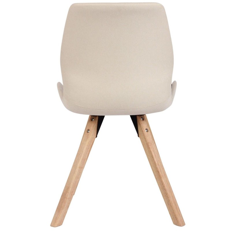 Lote 4 sillas de confidente KALI, estructura de madera, color negro