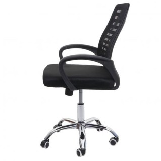 Silla de oficina TAMIA con asiento acolchado, en negro 2
