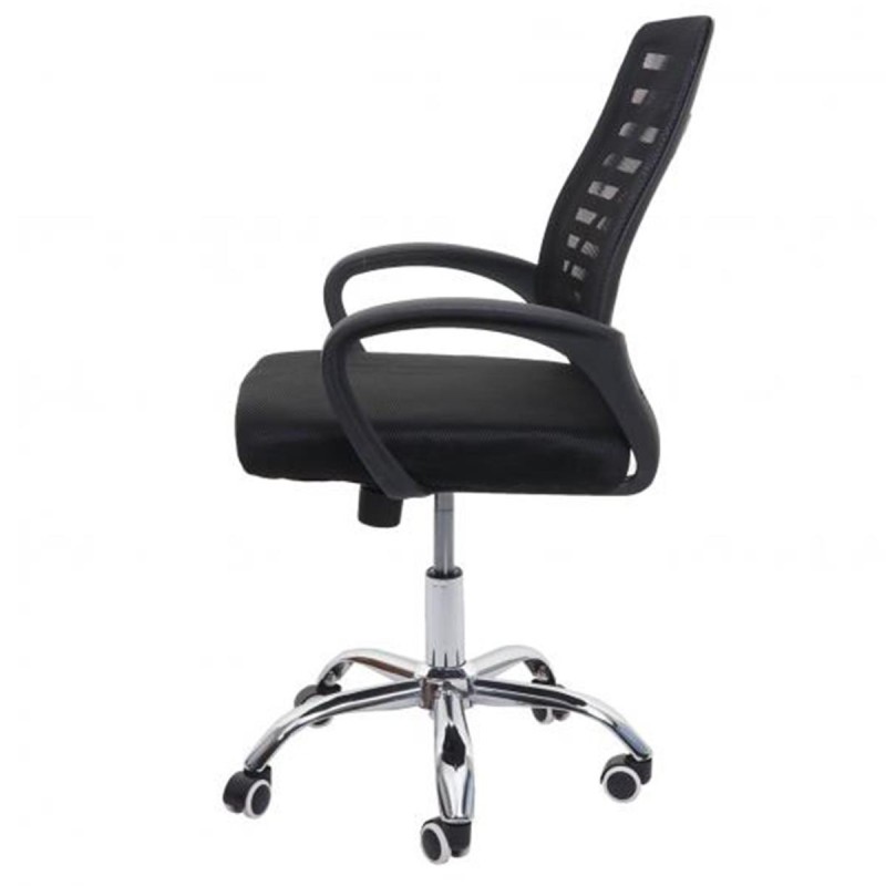 Silla de oficina TAMIA con asiento acolchado, en negro