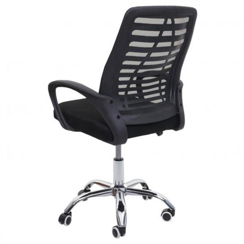 Silla de oficina TAMIA con asiento acolchado, en negro