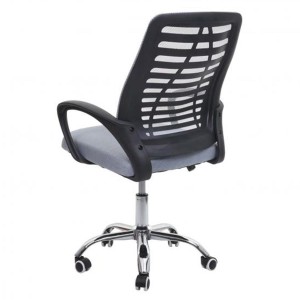 Silla de oficina TAMIA con asiento acolchado, en negro