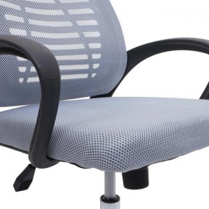 Silla de oficina TAMIA con asiento acolchado, en negro