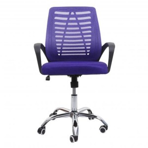 Silla de oficina TAMIA con asiento acolchado, en negro