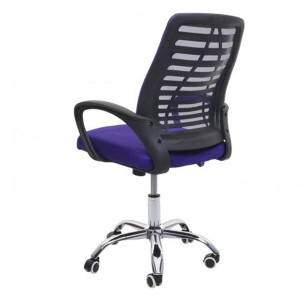 Silla de oficina TAMIA con asiento acolchado, en negro