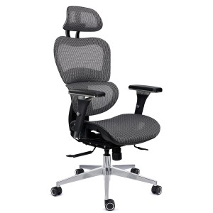 Sila de oficina ergonómica VICTORY PRO, uso profesional 8h, negro
