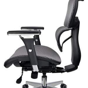 Sila de oficina ergonómica VICTORY PRO, uso profesional 8h, negro