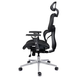Sila de oficina ergonómica VICTORY PRO, uso profesional 8h, negro