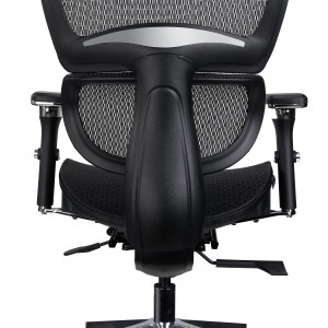 Sila de oficina ergonómica VICTORY PRO, uso profesional 8h, negro