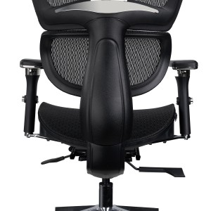 Sila de oficina ergonómica VICTORY PRO, uso profesional 8h, negro