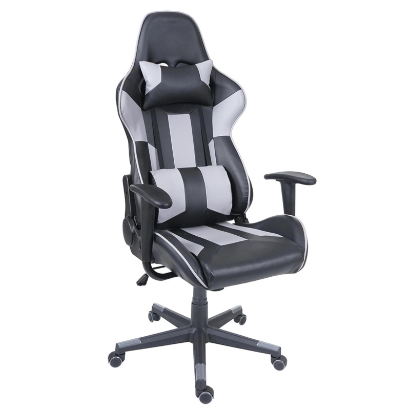 Silla Gaming CAMTON en Piel Negro