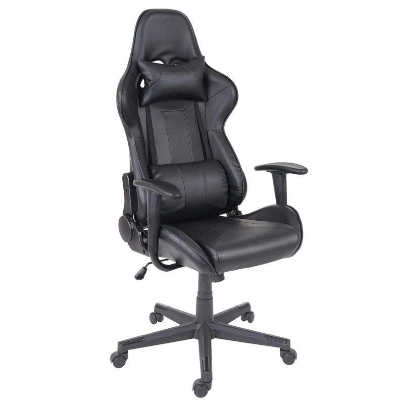 Silla Gaming CAMTON en Piel Negro