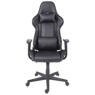 Silla Gaming CAMTON en Piel Negro 2