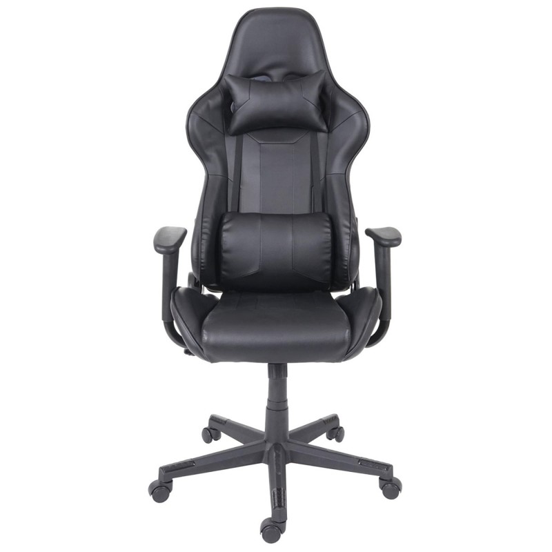 Silla Gaming CAMTON en Piel Negro