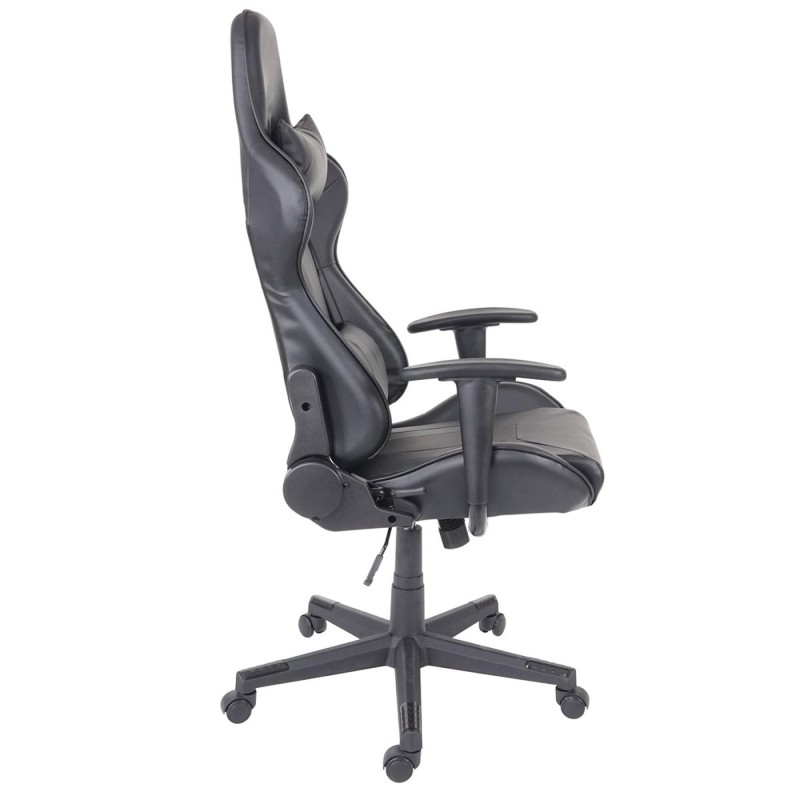 Silla Gaming CAMTON en Piel Negro
