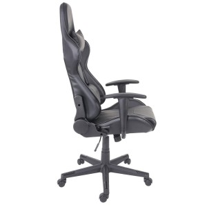 Silla Gaming CAMTON en Piel Negro