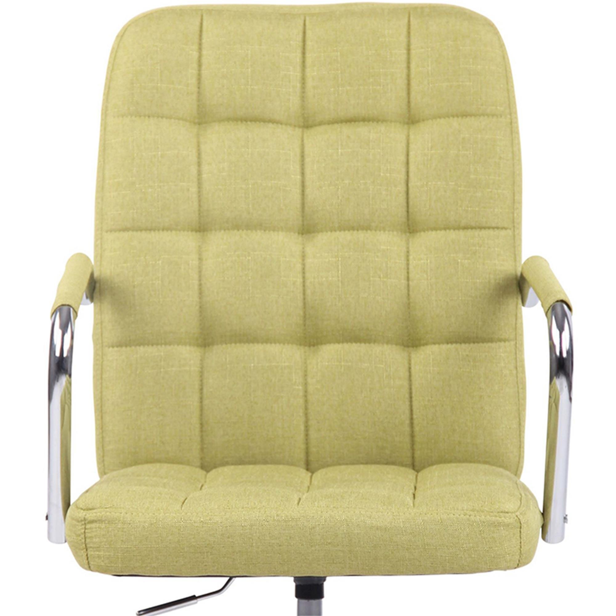 Silla de Oficina BOLTON TELA, Grueso Acolchado, Base Metálica, color Negro
