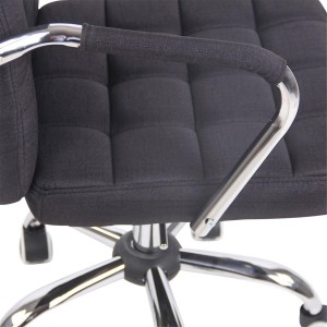 Silla de Oficina BOLTON TELA color Negro