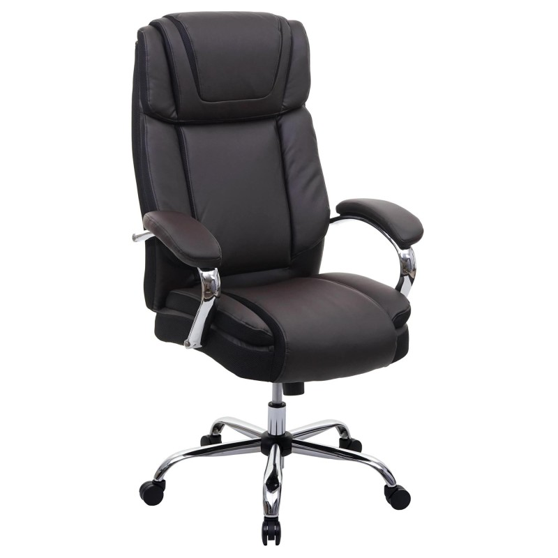 Sillón de Oficina KELTY en Piel color Crema