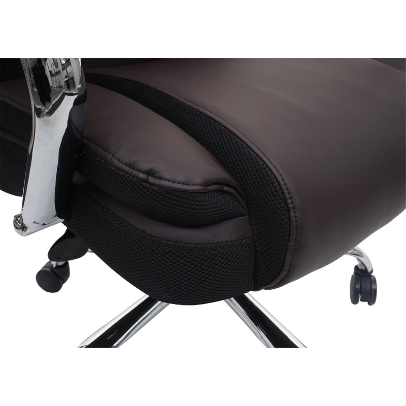 Sillón de Oficina KELTY en Piel color Crema