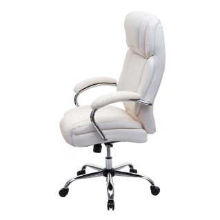 Sillón de Oficina KELTY en Piel color Crema 2