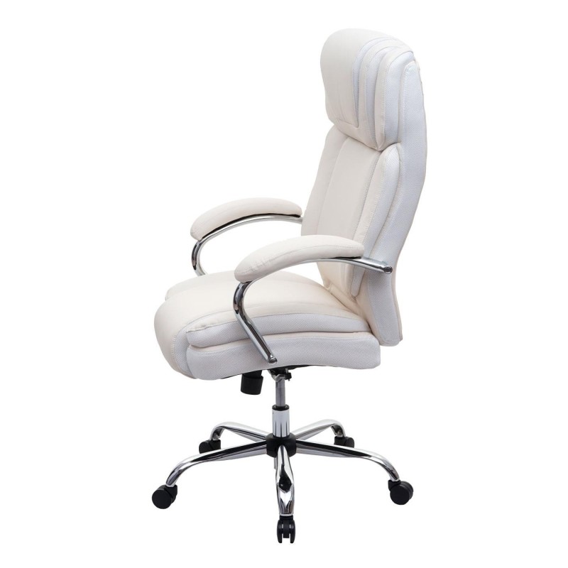 Sillón de Oficina KELTY en Piel color Crema