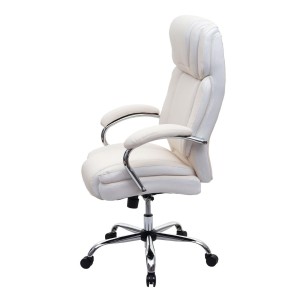 Sillón de Oficina KELTY en Piel color Crema