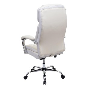 Sillón de Oficina KELTY en Piel color Crema