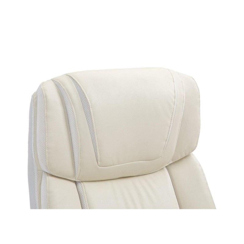 Sillón de Oficina KELTY en Piel color Crema