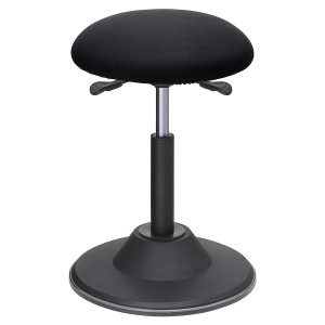 Taburete de Trabajo PONY, Asiento de Tela color Negro