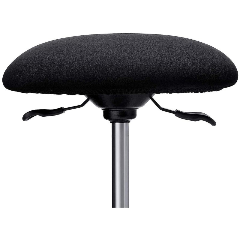 Taburete de Trabajo PONY, Asiento de Tela color Negro