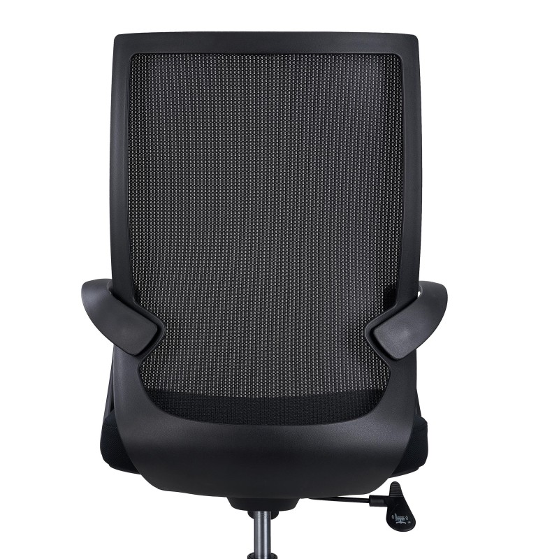 Silla de Oficina SINTRA, respaldo de malla transpirable, En Negro