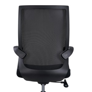 Silla de Oficina SINTRA, respaldo de malla transpirable, En Negro