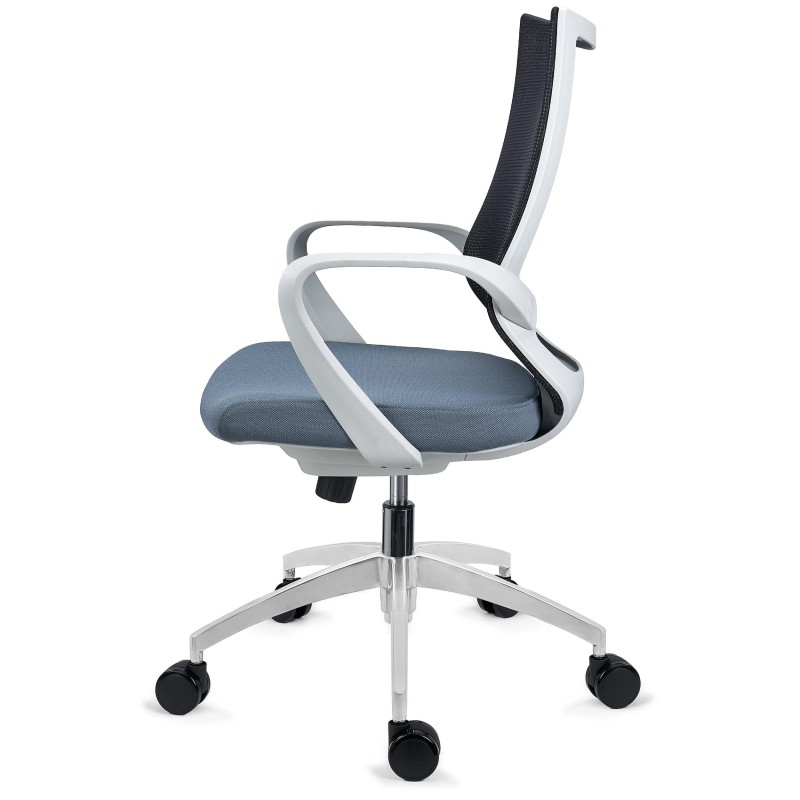Silla de Oficina SINTRA, respaldo de malla transpirable, En Negro