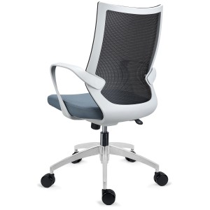Silla de Oficina SINTRA, respaldo de malla transpirable, En Negro