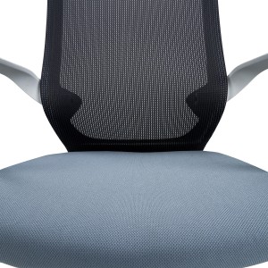 Silla de Oficina SINTRA, respaldo de malla transpirable, En Negro