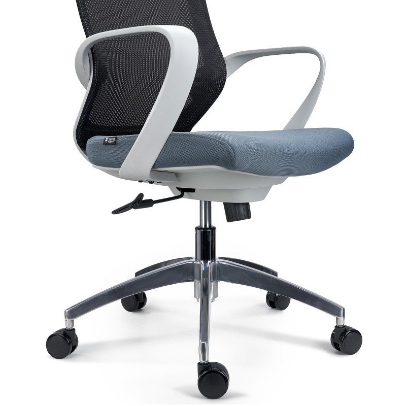 Silla de Oficina SINTRA, respaldo de malla transpirable, En Negro