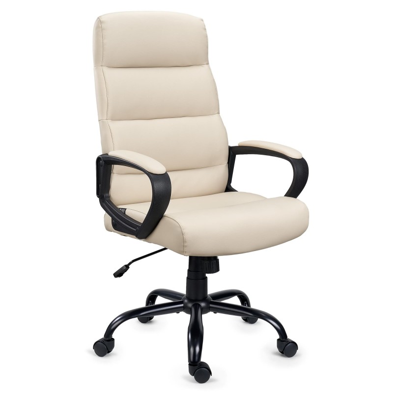 Sillón de Oficina HUGO en Piel Negra