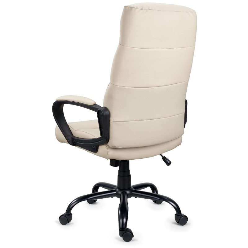 Sillón de Oficina HUGO en Piel Negra