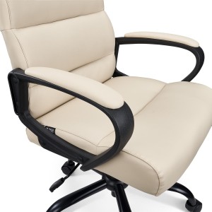 Sillón de Oficina HUGO en Piel Negra