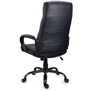 Sillón de Oficina HUGO en Piel Negra