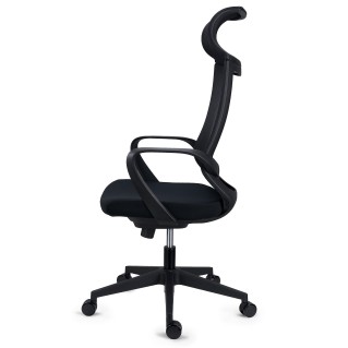 Silla de Oficina SINTRA, con reposacabezas, En Negro 2