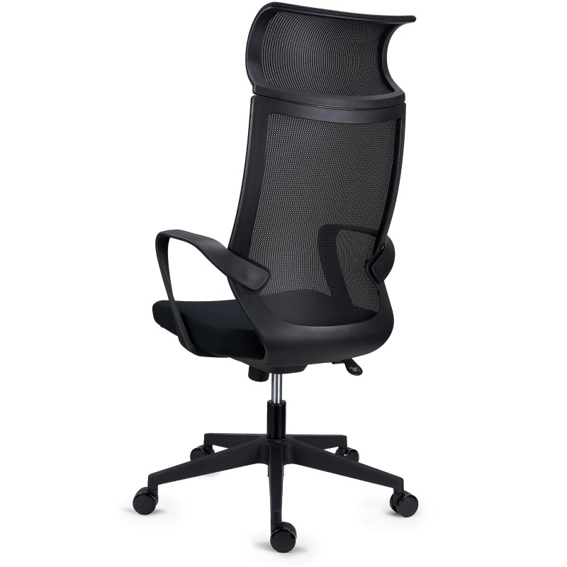 Silla de Oficina SINTRA, con reposacabezas, En Negro