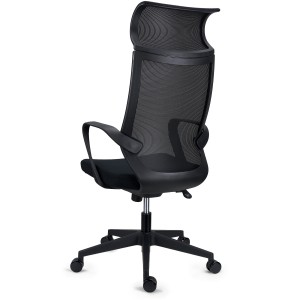 Silla de Oficina SINTRA, con reposacabezas, En Negro