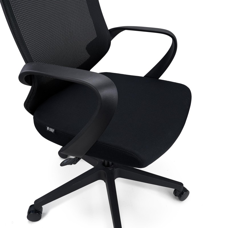 Silla de Oficina SINTRA, con reposacabezas, En Negro