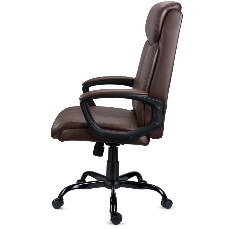 Sillón de Oficina COSMO en Piel Negra