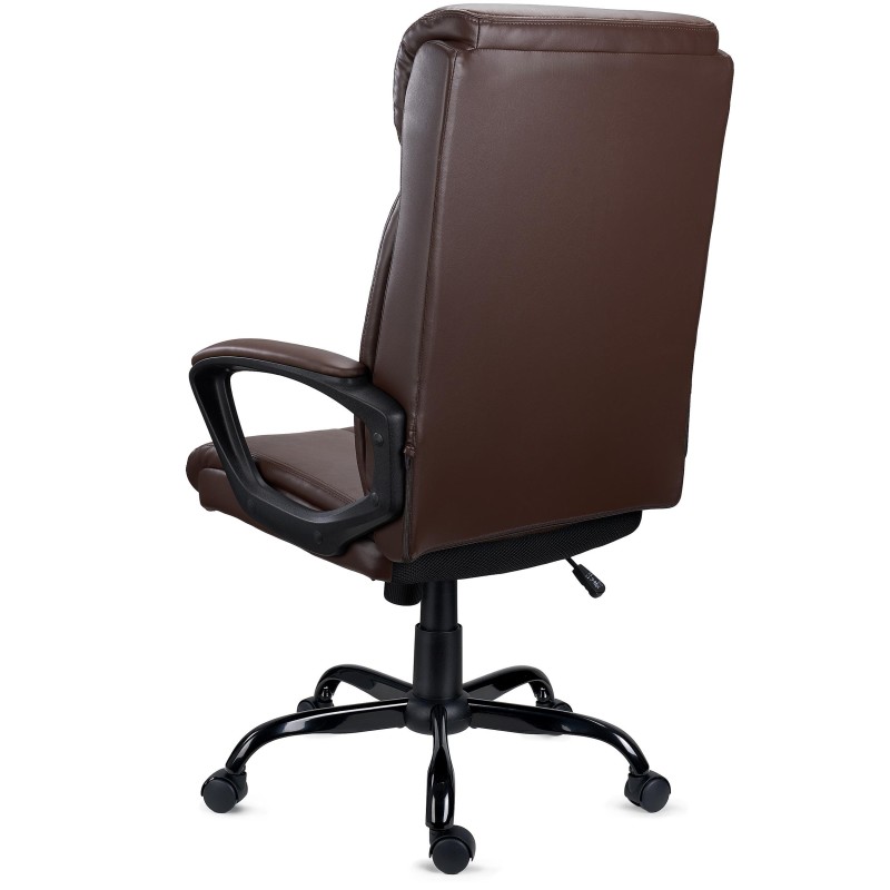 Sillón de Oficina COSMO en Piel Negra
