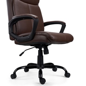 Sillón de Oficina COSMO en Piel Negra