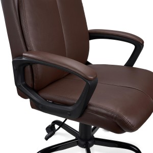 Sillón de Oficina COSMO en Piel Negra